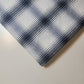 White Navy Thick 100% Cotton Tartan Check Plaid / Stripe Dress Fabric Craft Quilting Material 58" By The Meter