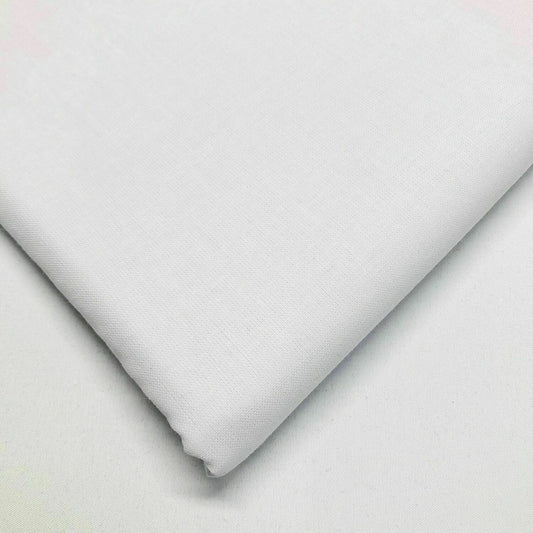 White 100% Cotton Calico Plain Canvas Fabric Natural Craft Costume Dress Patchwork Material 58" By Meter