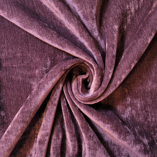 Wine Chenille Velvet Fabric Curtain Soft Furnishing Material 58" By The Meter