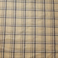 Yellow Brown 100% Cotton Tartan Check Plaid / Stripe Dress Fabric Craft Quilting Material 58" By The Meter