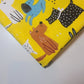 Yellow Dogs 100% Cotton Organic Craft Dress Quilting Fabric 44" By The Meter