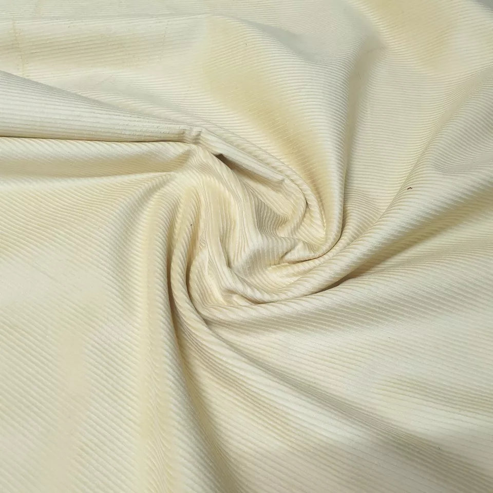 Yellow 100% Cotton Cord Woven Velvet Corduroy Fabric Upholstery Dress Material 58" By the Meter