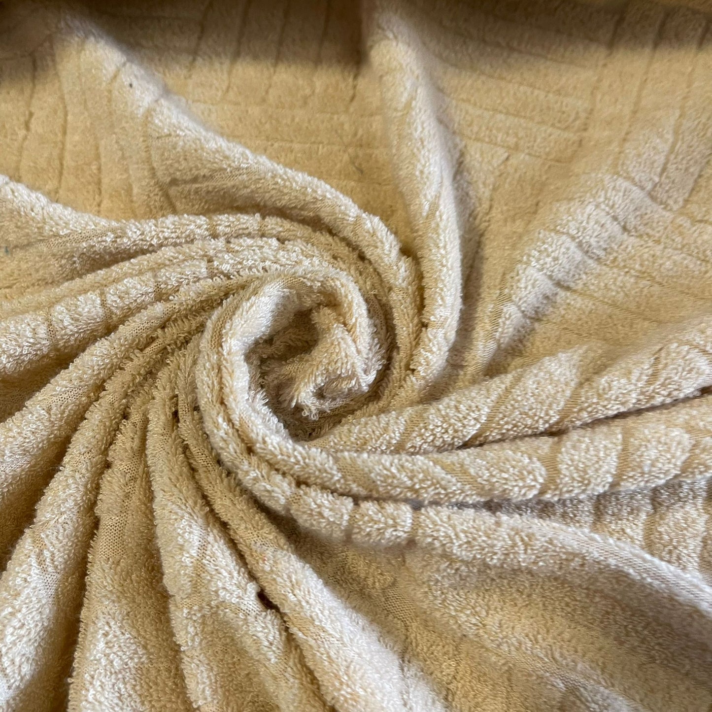 Towelling Fabric Textured Terry Cloth Soft Absorbent Towel Craft Material 58" Wide By The Meter