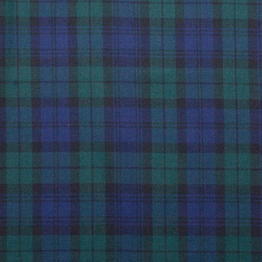 Black Watch Medium Tartan Check Plaid Viscose Fabric 58" Wide – By the Meter, Dress, Craft & Costume Material