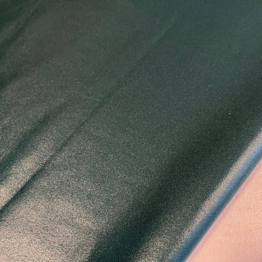 Bottle Green Plain Leather Look Gloss PVC Spandex Latex Stretch Dress/Craft Fabric 58" By The Meter