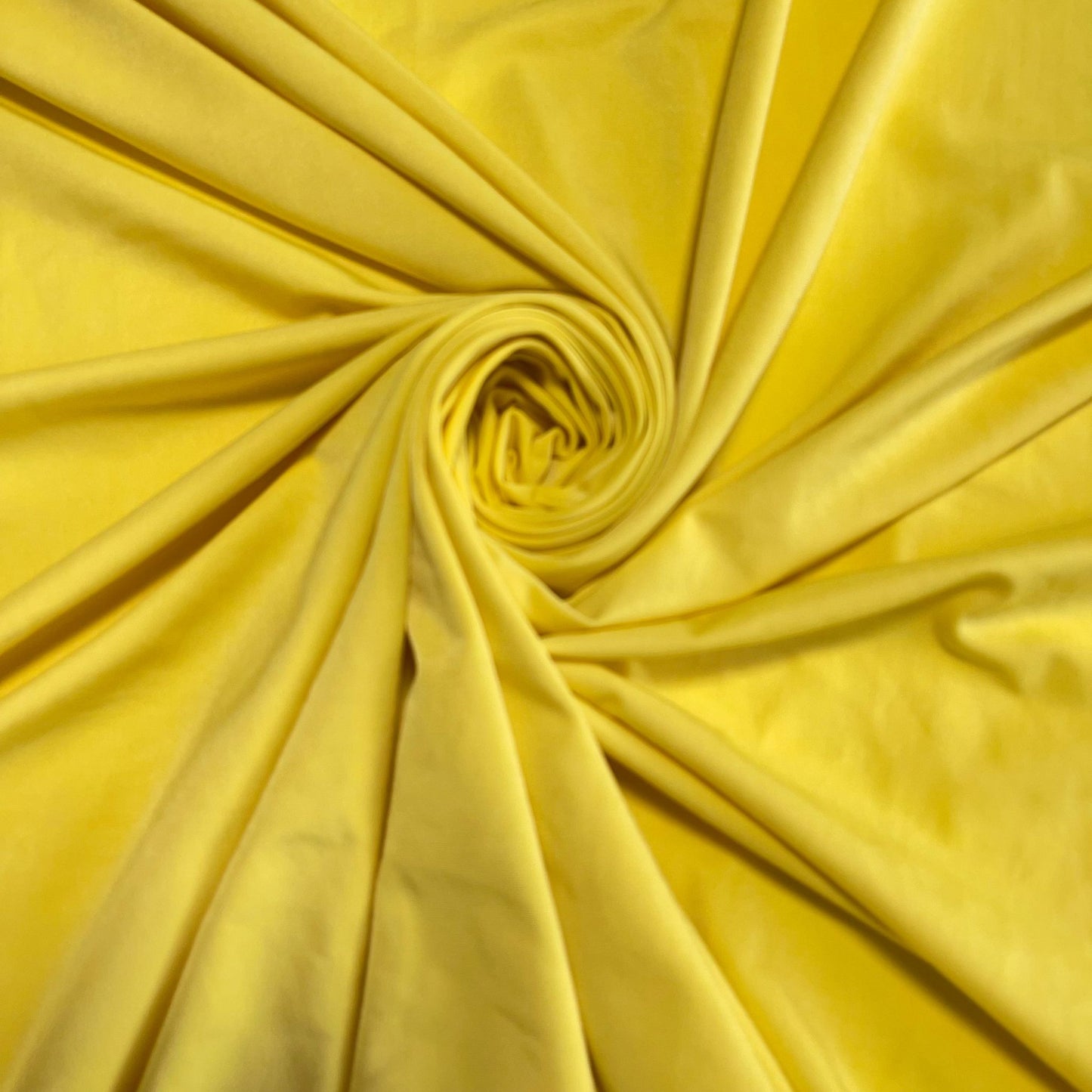 Flo Yellow Plain ITY Lycra Elastane 4 Way Stretch Spandex Jersey Dress Craft Fabric 58" By The Meter