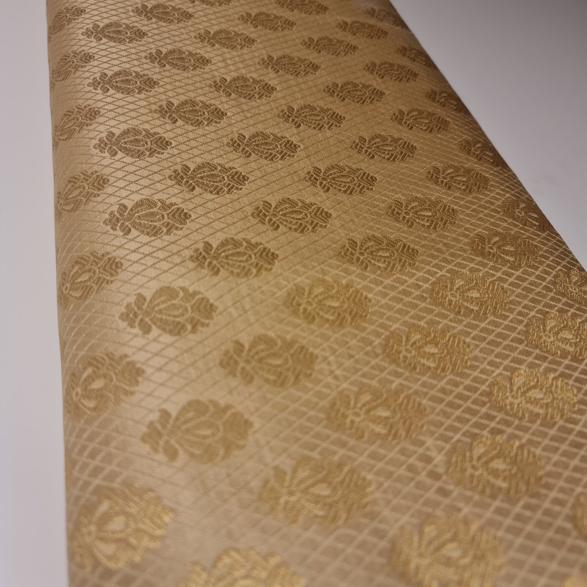 gold brocade jacquard fabric uk for crafting and quilting