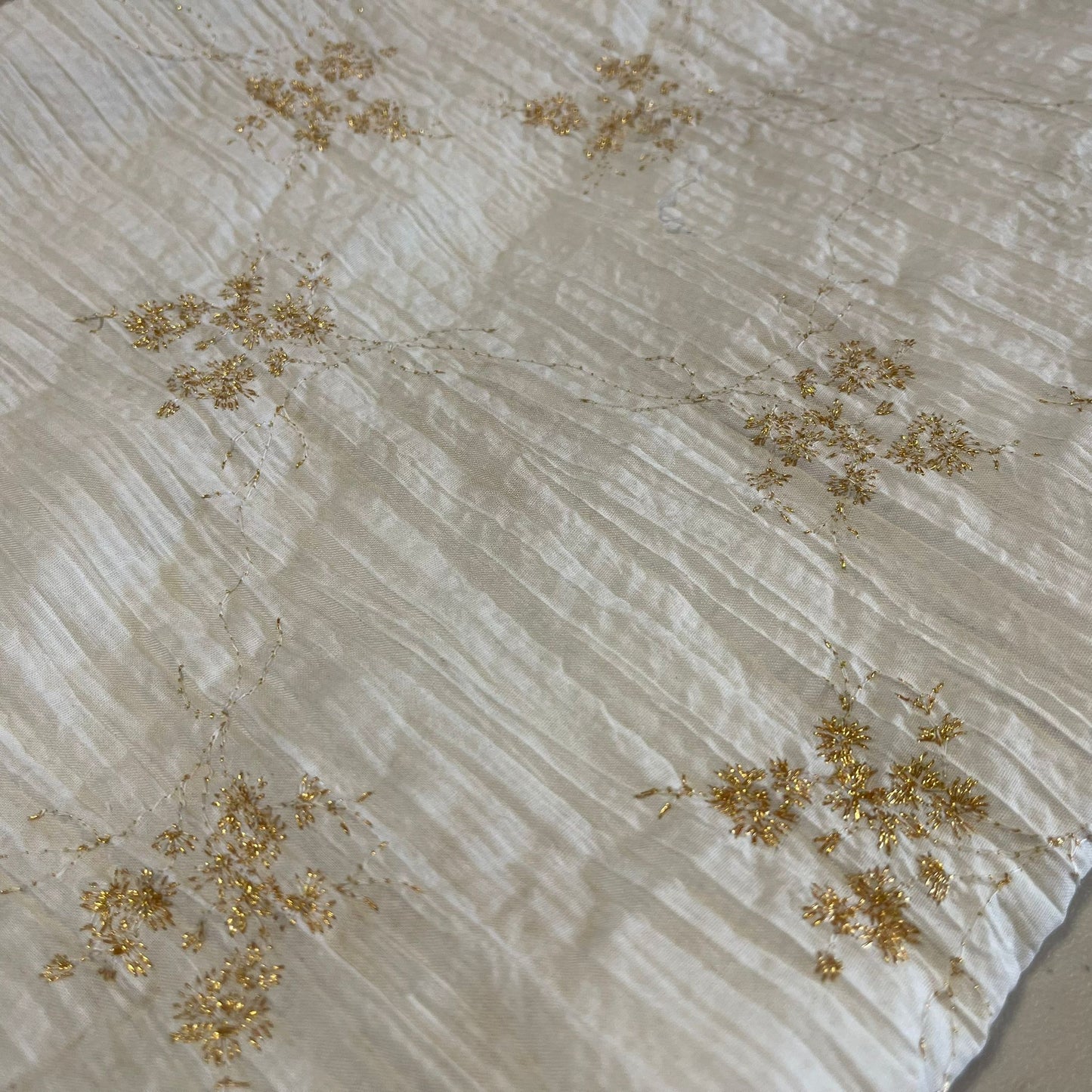 100% Cotton Crush Fabric Crinkle Craft Dress Costume Material 50 " Wide By The Meter