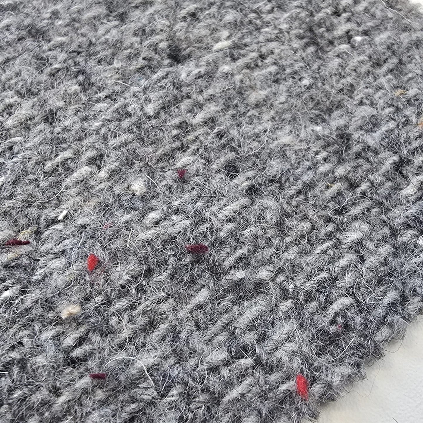 Grey Salt & Pepper Italian Wool Blend Fabric – Premium Coat, Jacket, Dress & Costume Material – 58" Wide