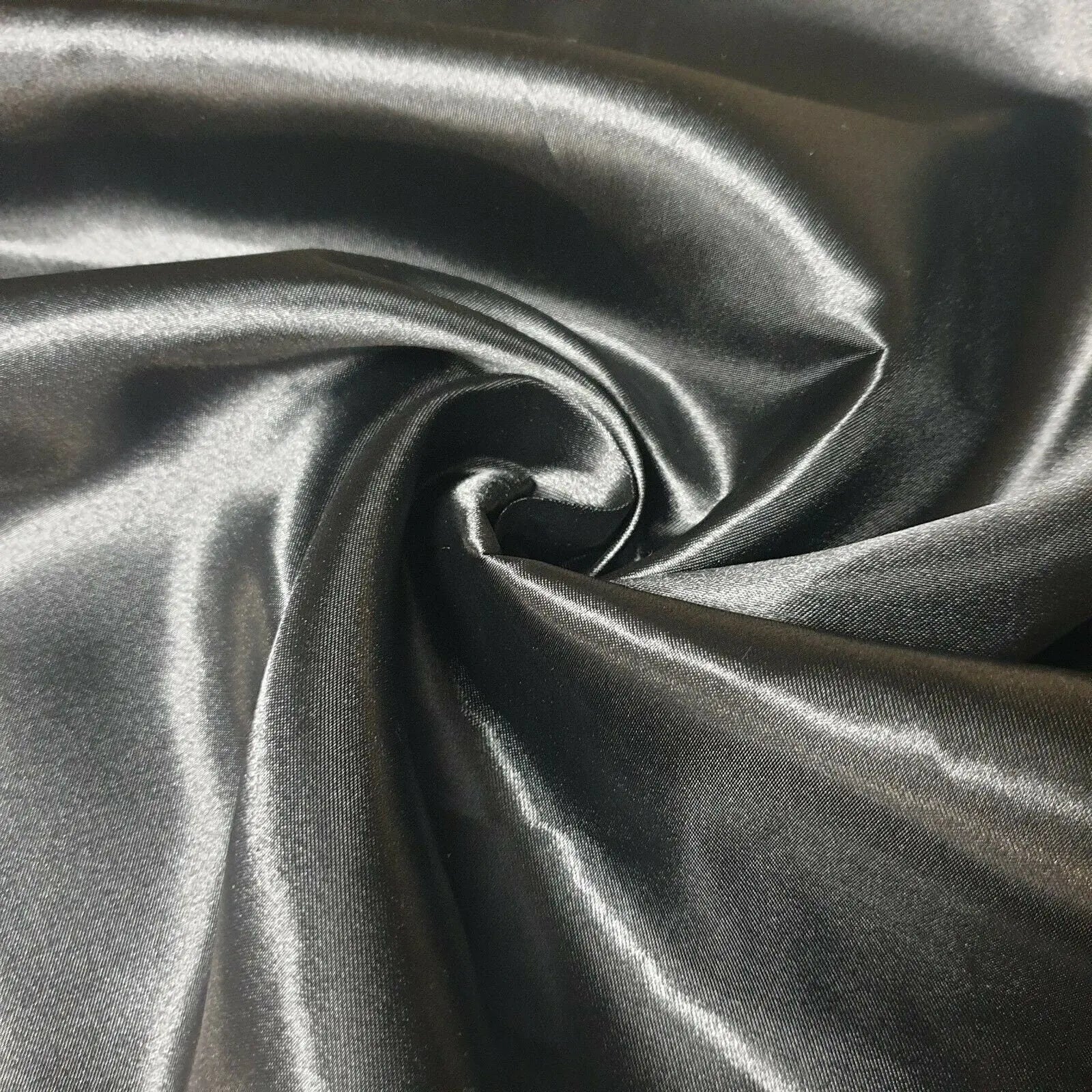 Luxury Poly Silk Satin Fabric | 58" (147cm) Wide Smooth Shiny Plain Material for Dressmaking, Crafts & Weddings â€“ Sold by the Metre