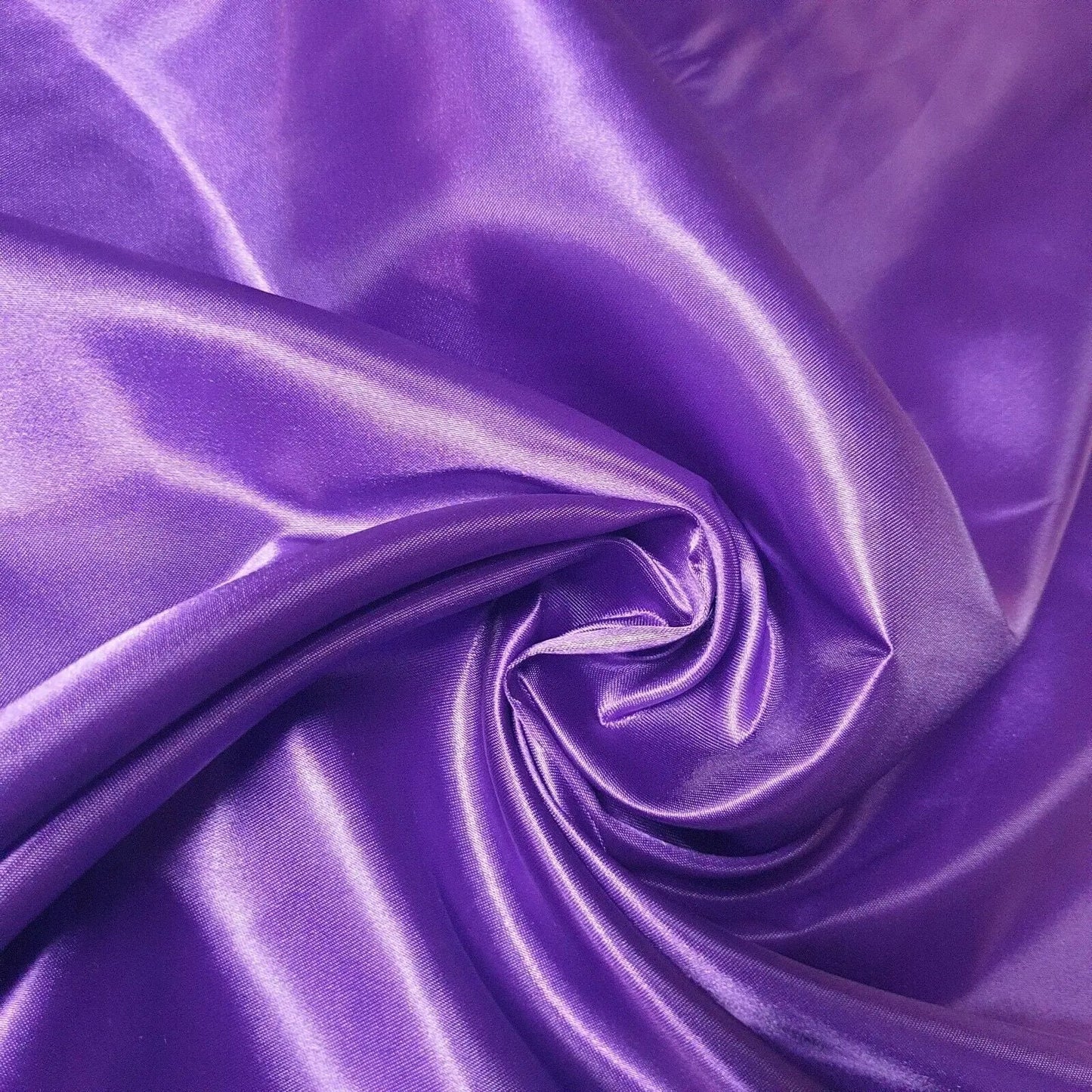 Luxury Poly Silk Satin Fabric | 58" (147cm) Wide Smooth Shiny Plain Material for Dressmaking, Crafts & Weddings â€“ Sold by the Metre