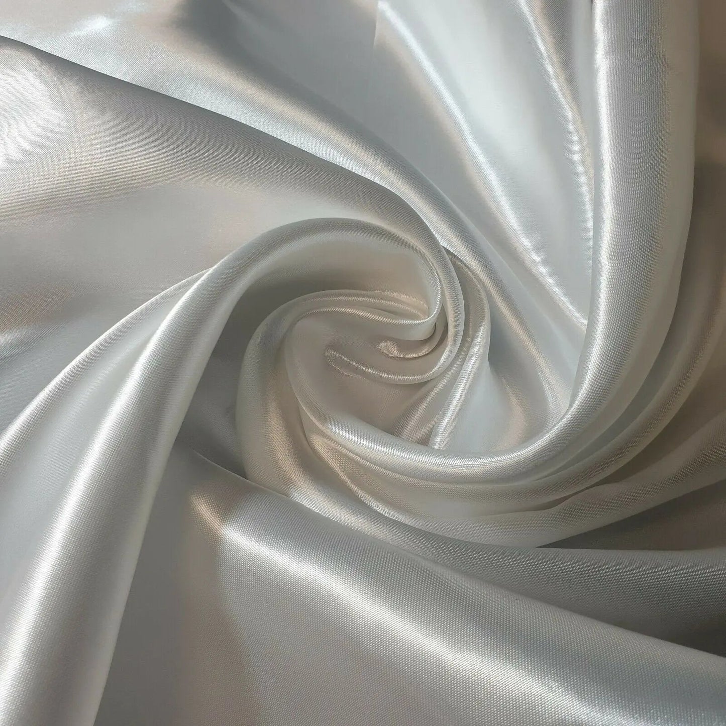 Luxury Poly Silk Satin Fabric | 58" (147cm) Wide Smooth Shiny Plain Material for Dressmaking, Crafts & Weddings â€“ Sold by the Metre