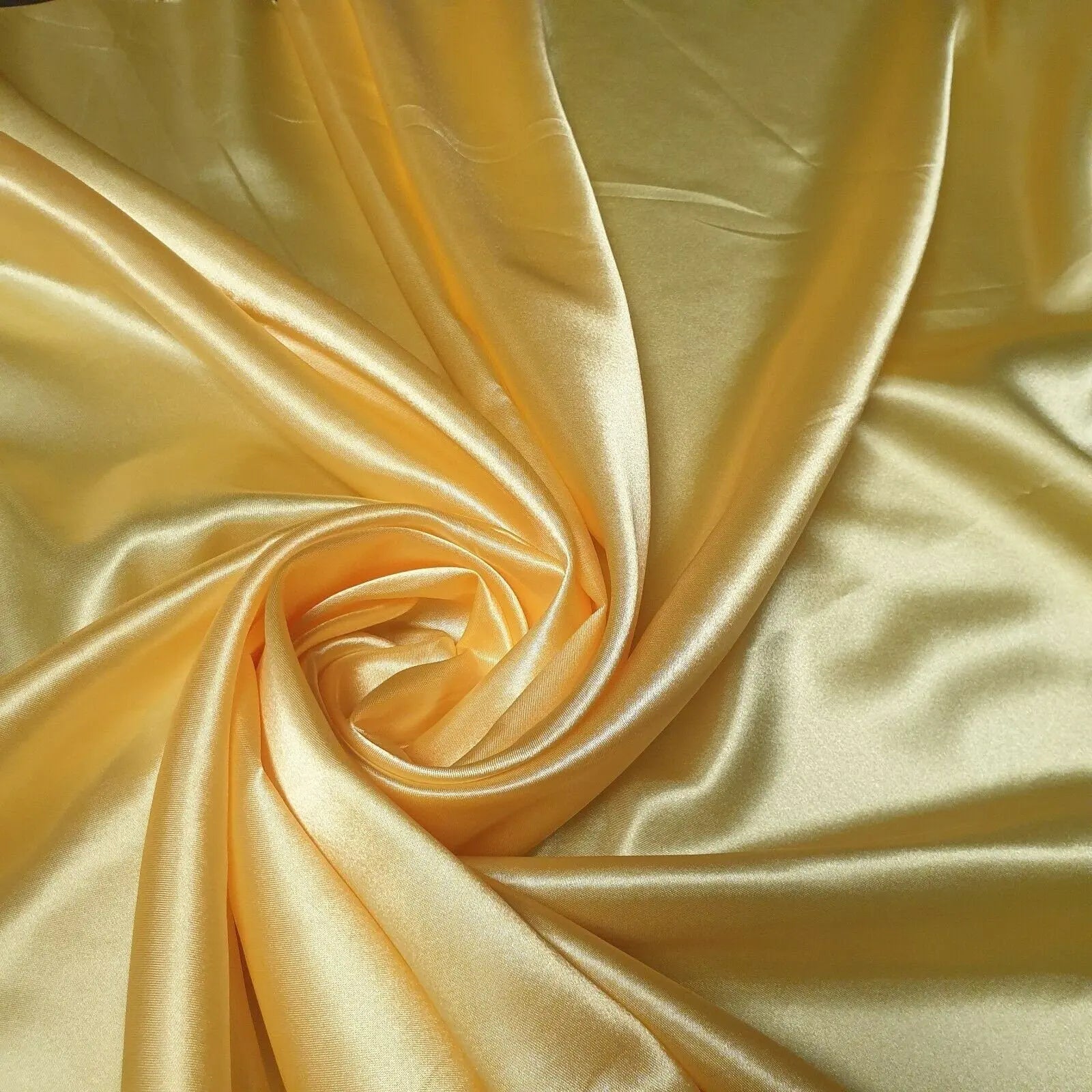 Luxury Poly Silk Satin Fabric | 58" (147cm) Wide Smooth Shiny Plain Material for Dressmaking, Crafts & Weddings â€“ Sold by the Metre
