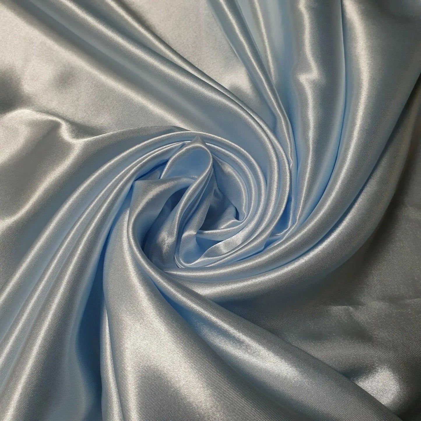Luxury Poly Silk Satin Fabric | 58" (147cm) Wide Smooth Shiny Plain Material for Dressmaking, Crafts & Weddings â€“ Sold by the Metre
