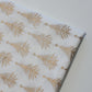 ivory xmas cotton fabric with xmas tree print