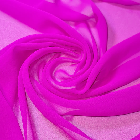 Chiffon-Stoff, durchsichtig, schlicht, weich, Polyester, Bastelmaterial für Hochzeitsbögen, Kleider, 111,8 cm (rot)