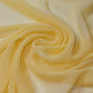 Marigold Chiffon Sheer Fabric Plain Soft Polyester Wedding Arch Dress Craft Material 44" By the Meter