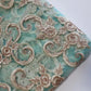 Mint Luxury Floral Embroidered Net Fabric – Designer Mesh Fabric 44" By The Meter