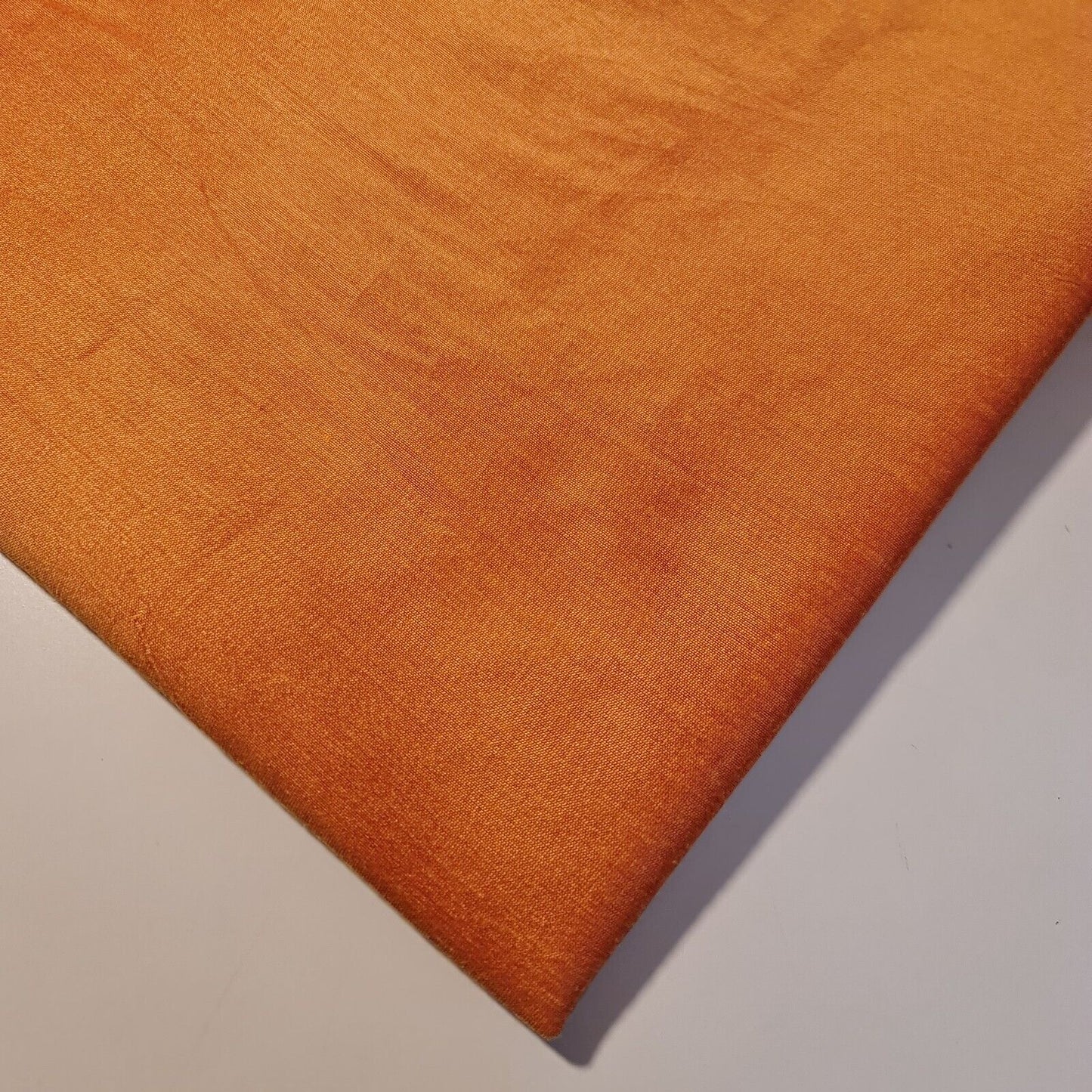 neon orange polyester cotton sateen fabric uk
