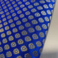 new royal blue brocade fabric uk