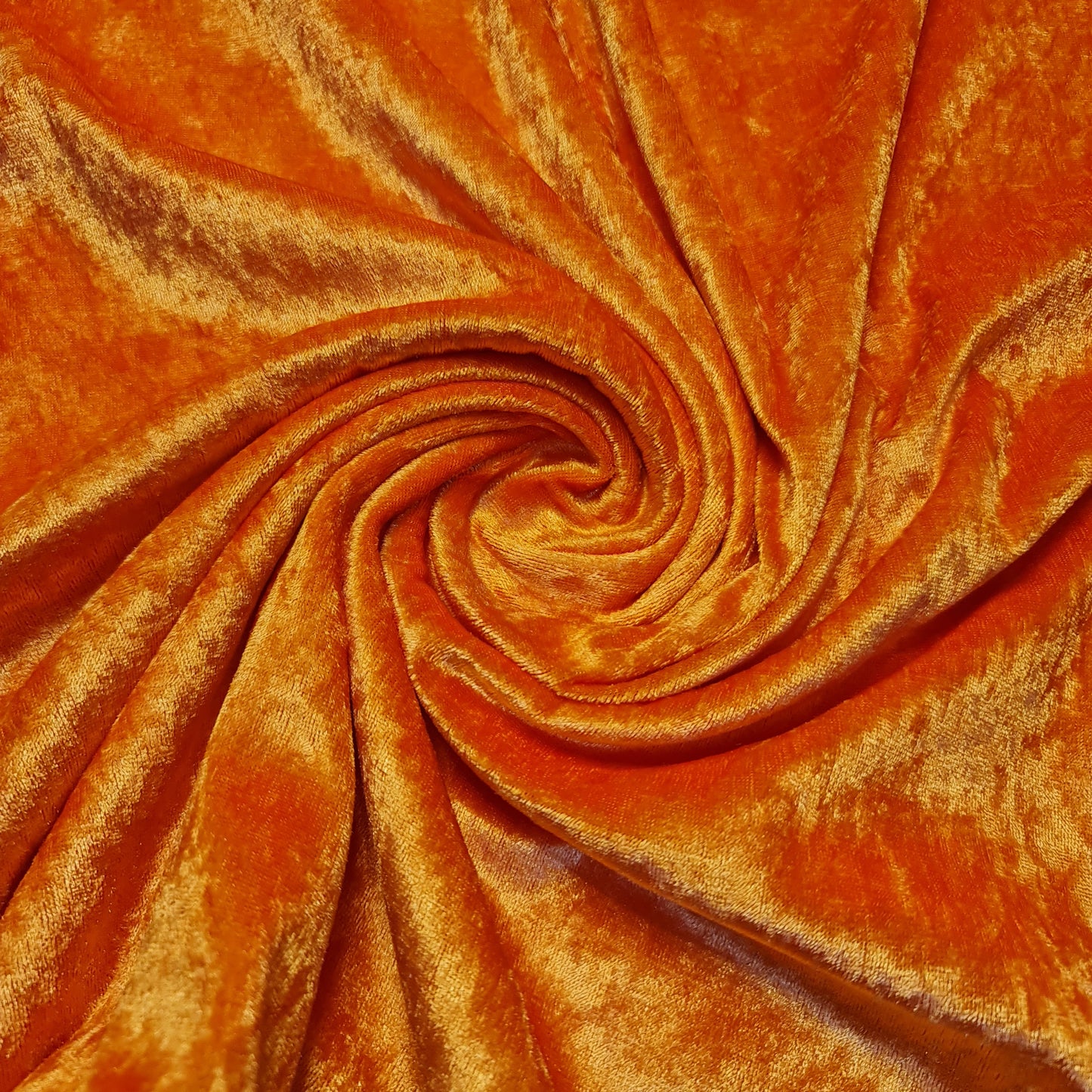 orange crushed velvet fabric