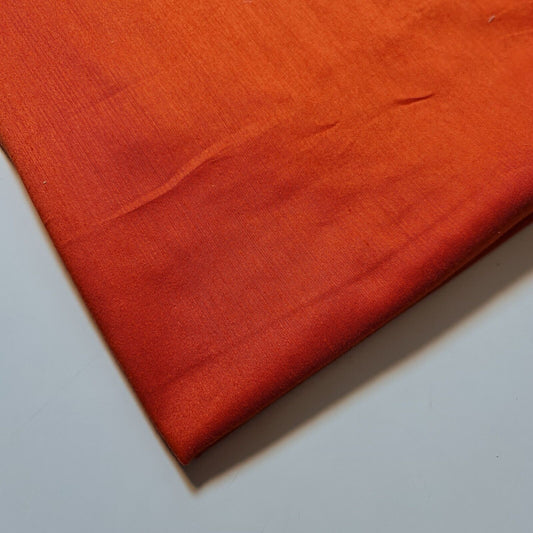 orange polyester cotton sateen fabric uk