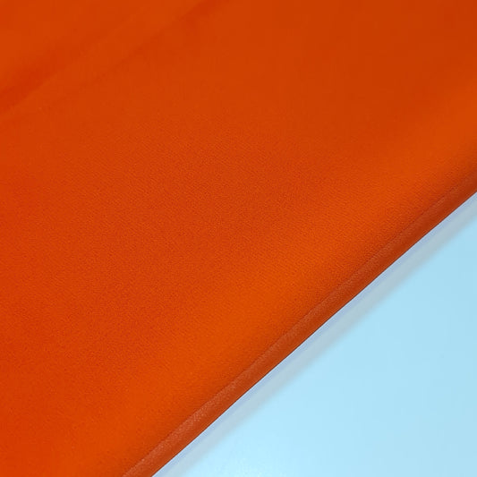 plain burnt orange sheer chiffon material uk