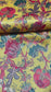 Yellow Floral Tapestry Gold Foil Printed Satin Dressmaking Costume Craft Fabric 44" Wide By The Meter