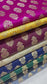 Black Royal Emblem Banarasi Brocade Bridal, Dressmaking, Costume Fabric 44" Wide By The Meter