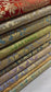 Black Leaf Banarasi Brocade Bridal, Dressmaking, Costume Fabric 44" Wide By The Meter