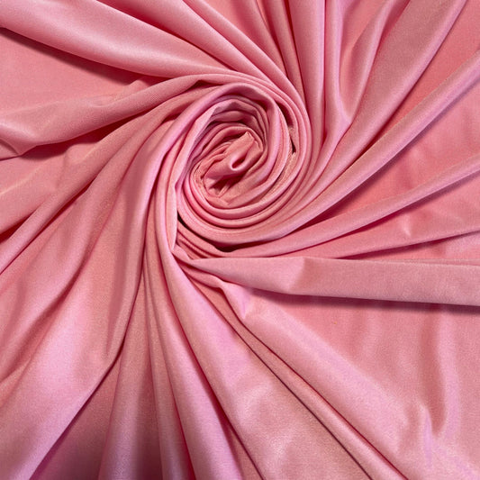 Rose Pink ITY Lycra Elastane 4 Way Stretch Spandex Jersey Dress Craft Fabric 58" By The Meter