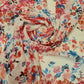 Ivory Floral Chiffon Sheer Material Dress Craft Decor Fabric 44" By The Meter