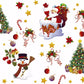 Polka Dot / Star Pattern PVC Vinyl Tablecloth Fabric – 58" Wide, Waterproof, Easy-Clean Party/Event Material By The Meter