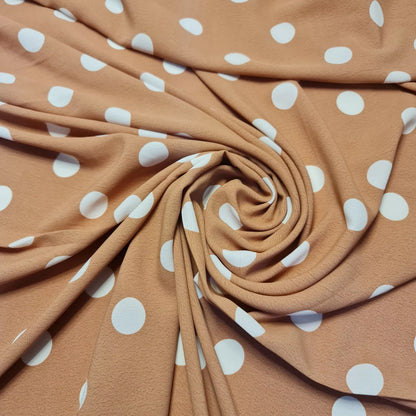 Polka Dot Crepe Chiffon Fabric Craft Dress Costume Material 58" Wide By The Meter