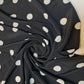 Polka Dot Crepe Chiffon Fabric Craft Dress Costume Material 58" Wide By The Meter