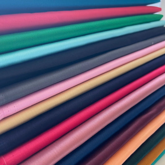 100% Cotton Sateen Fabric | 44" (112cm) Wide Soft Dressmaking, Curtain Lining & Craft Material – Sold by the Metre