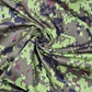 Digital Pixel Camo Green Cotton Material Army Camouflage Dress Craft Jacket Fabric 58" Wide By The Meter