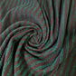 Black Jade Glitter Stripe Stretch Jersey Fabric 58" Dress Dance Costume By Meter