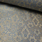 Sky Blue Indian Banarasi Brocade Fabric Gold Jacquard Dress Craft Material 44" By Meter