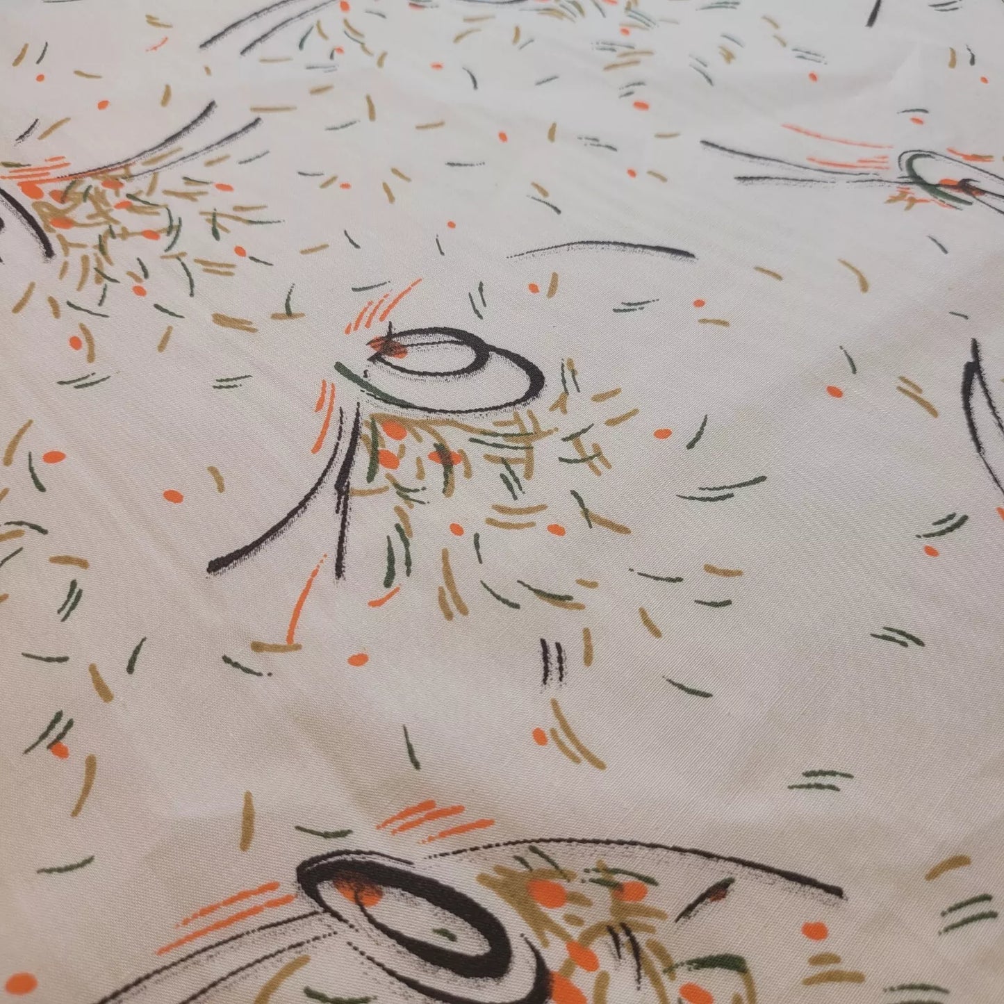 100% Cotton Vintage Material Novelty Floral Dress Craft Quilting Fabric 44" Wide By The Meter