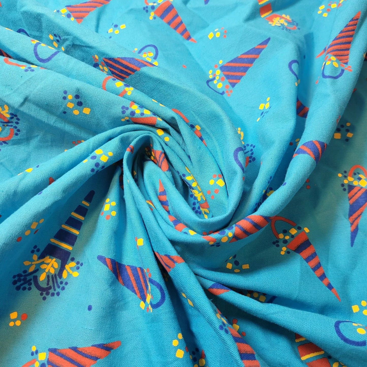 100% Cotton Vintage Material Novelty Floral Dress Craft Quilting Fabric 44" Wide By The Meter