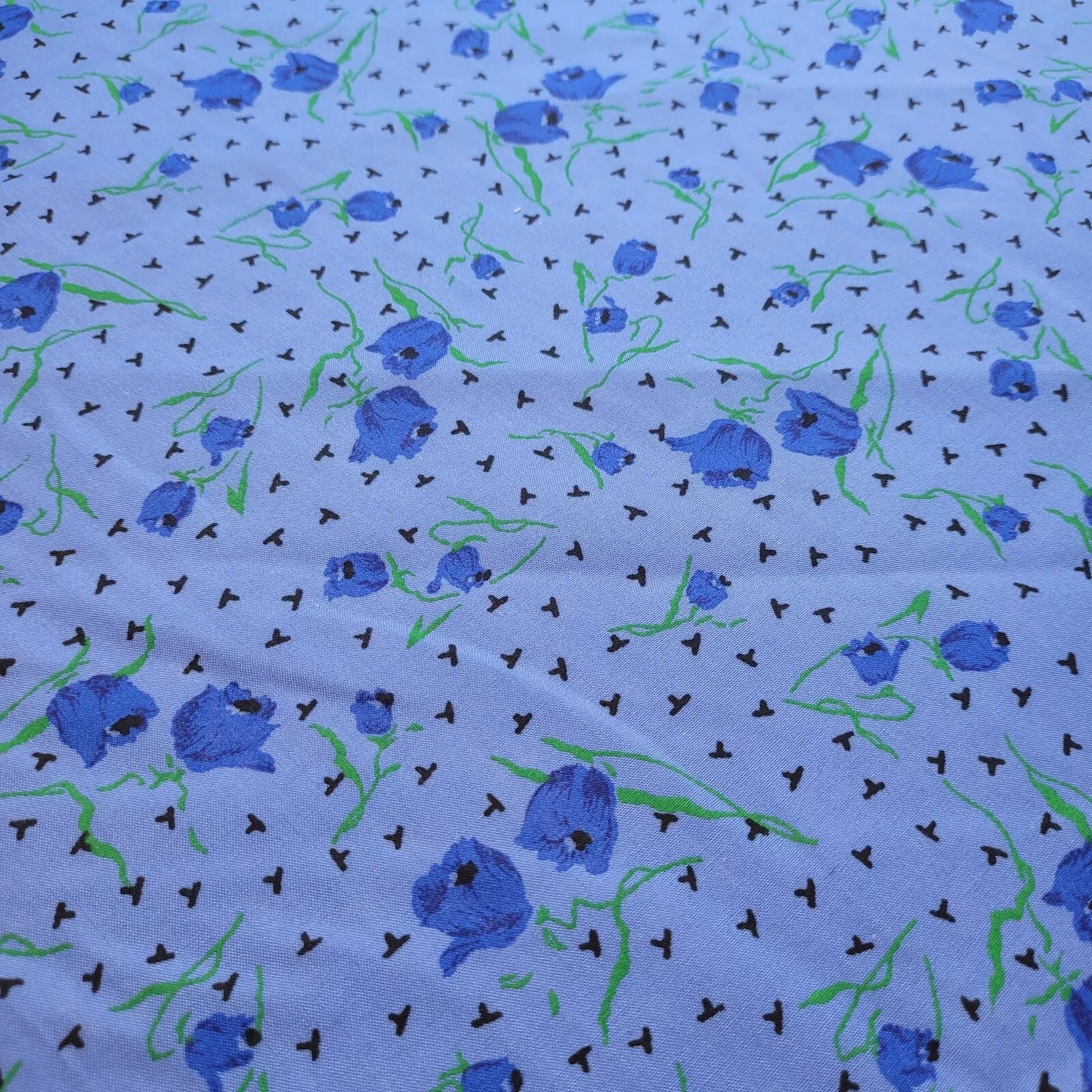 100% Cotton Vintage Material Novelty Floral Dress Craft Quilting Fabric 44" Wide By The Meter