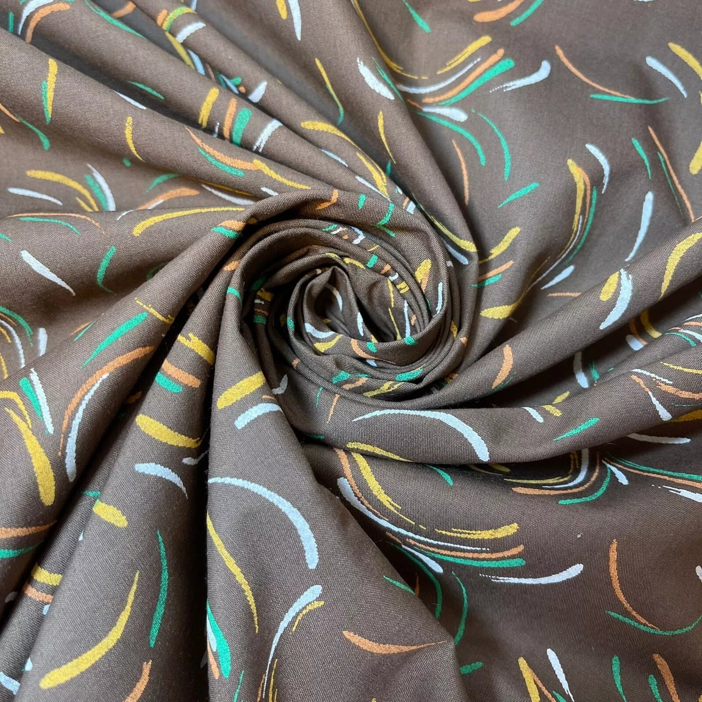 100% Cotton Vintage Material Novelty Floral Dress Craft Quilting Fabric 44" Wide By The Meter