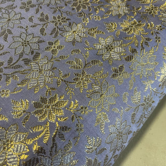 Metallic Floral Brocade Fabric Dress Craft Costume Material By Meter 44" Wide By The Meter