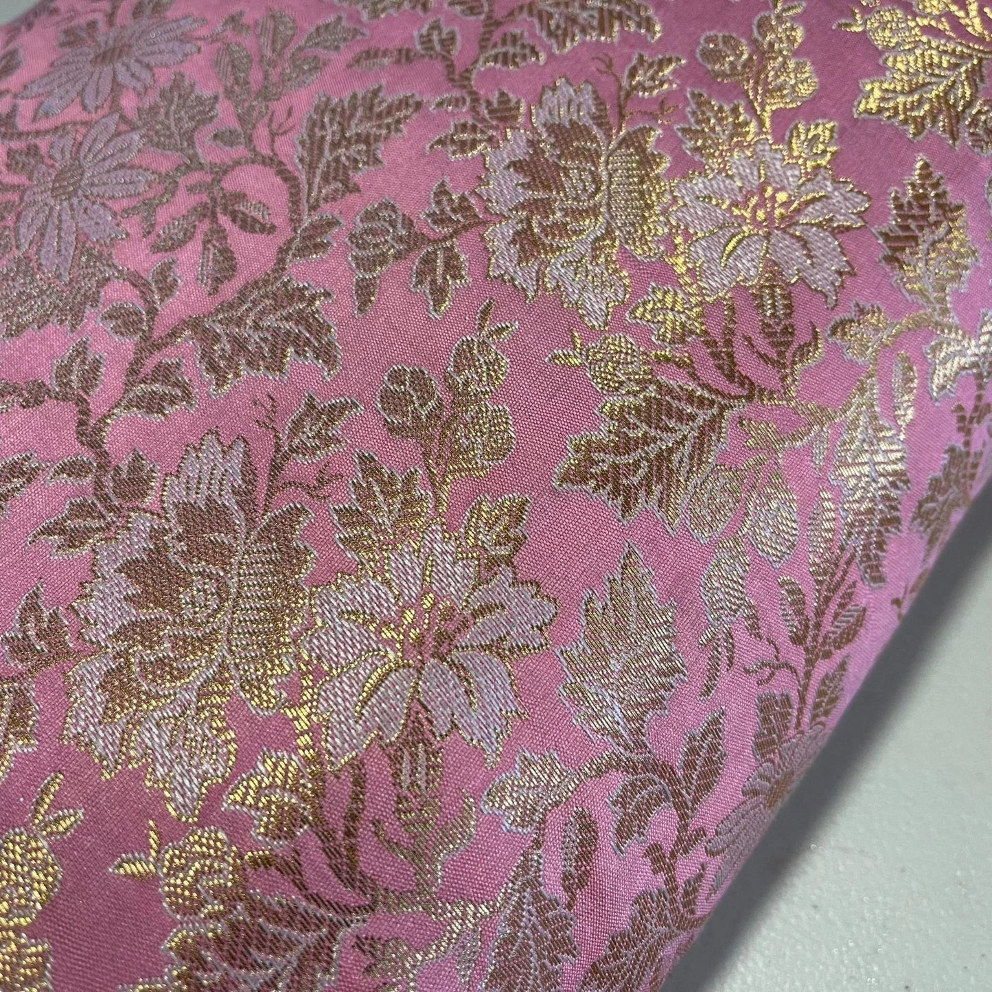 Metallic Floral Brocade Fabric Dress Craft Costume Material By Meter 44" Wide By The Meter