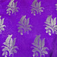 Floral Gold Jacquard Banaras Brocade Dress Craft Fabric 44" Wide By The Meter