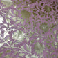 Pink Floral Gold Foil Print Sheer Moss Crepe Dress Craft Drape Fabric Material 44" By The Meter