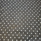 BLACK PEA PIN SPOTTY POLKA DOT POLYCOTTON FABRIC DRESS QUILTING MATERIAL 44"