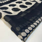 Black White Polka Chiffon Sheer Material Dress Craft Decor Fabric 44" By The Meter