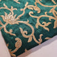 Luxury Faux Raw Silk Fabric with Gold Floral Embroidery – 44” Wide – Dress, Décor & Craft Material (By the Meter)